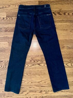Dark Indigo Women’s Jeans, 7 for All Mankind, Size 28
